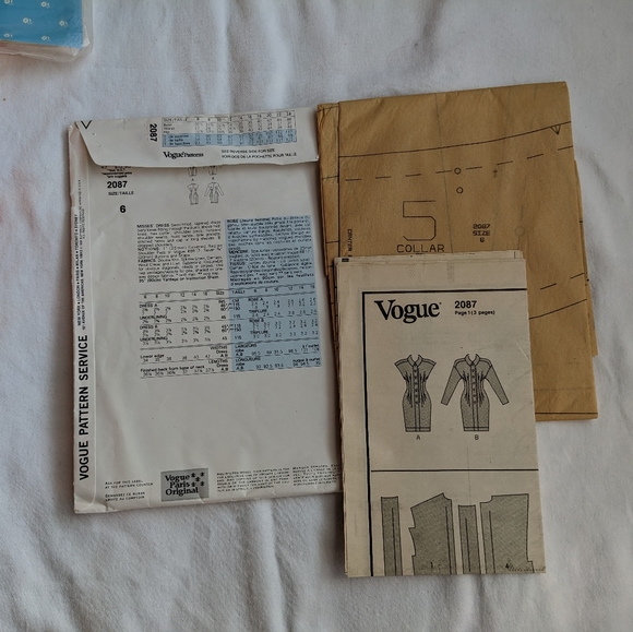 Vogue 2087 Uncut Pattern Paris Original Designer Karl Lagerfeld - Picture 3 of 4